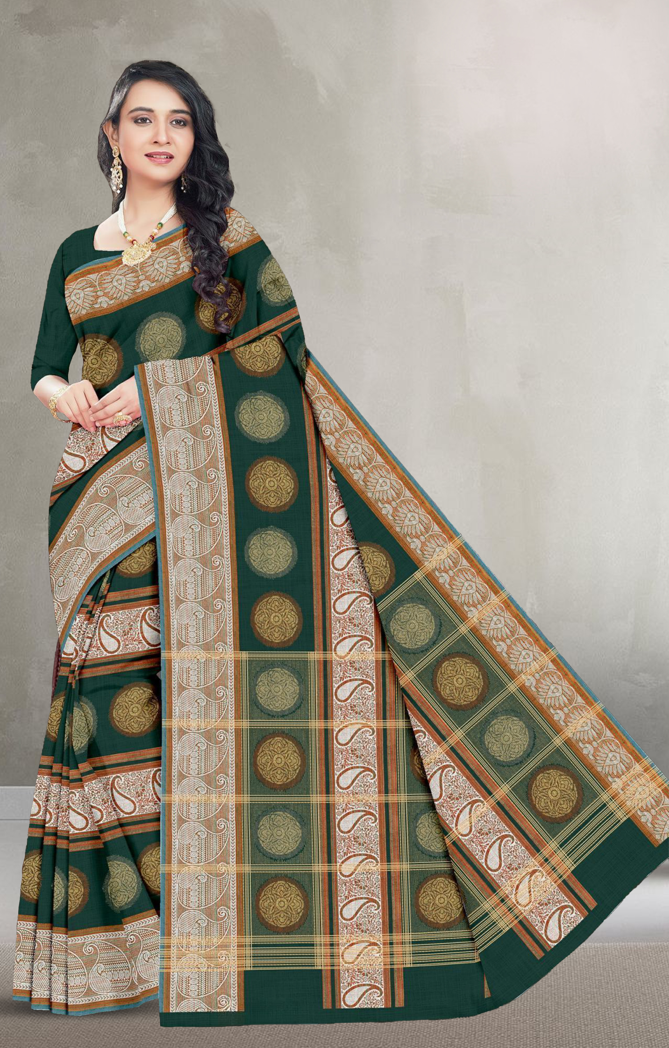 Printed Saree With Un-Stitched Blouse